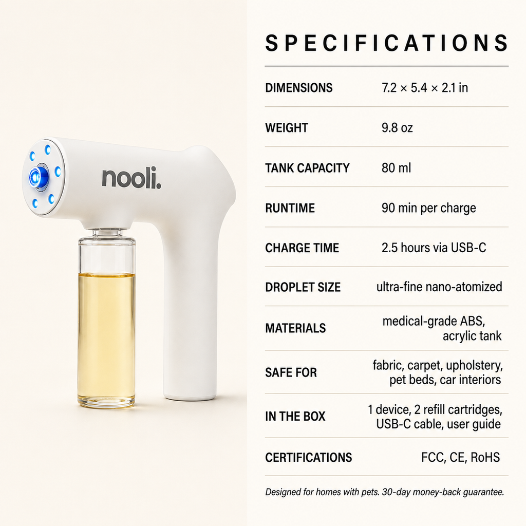 Nooli™ Blue Light & Bio-Enzyme Deodorizer